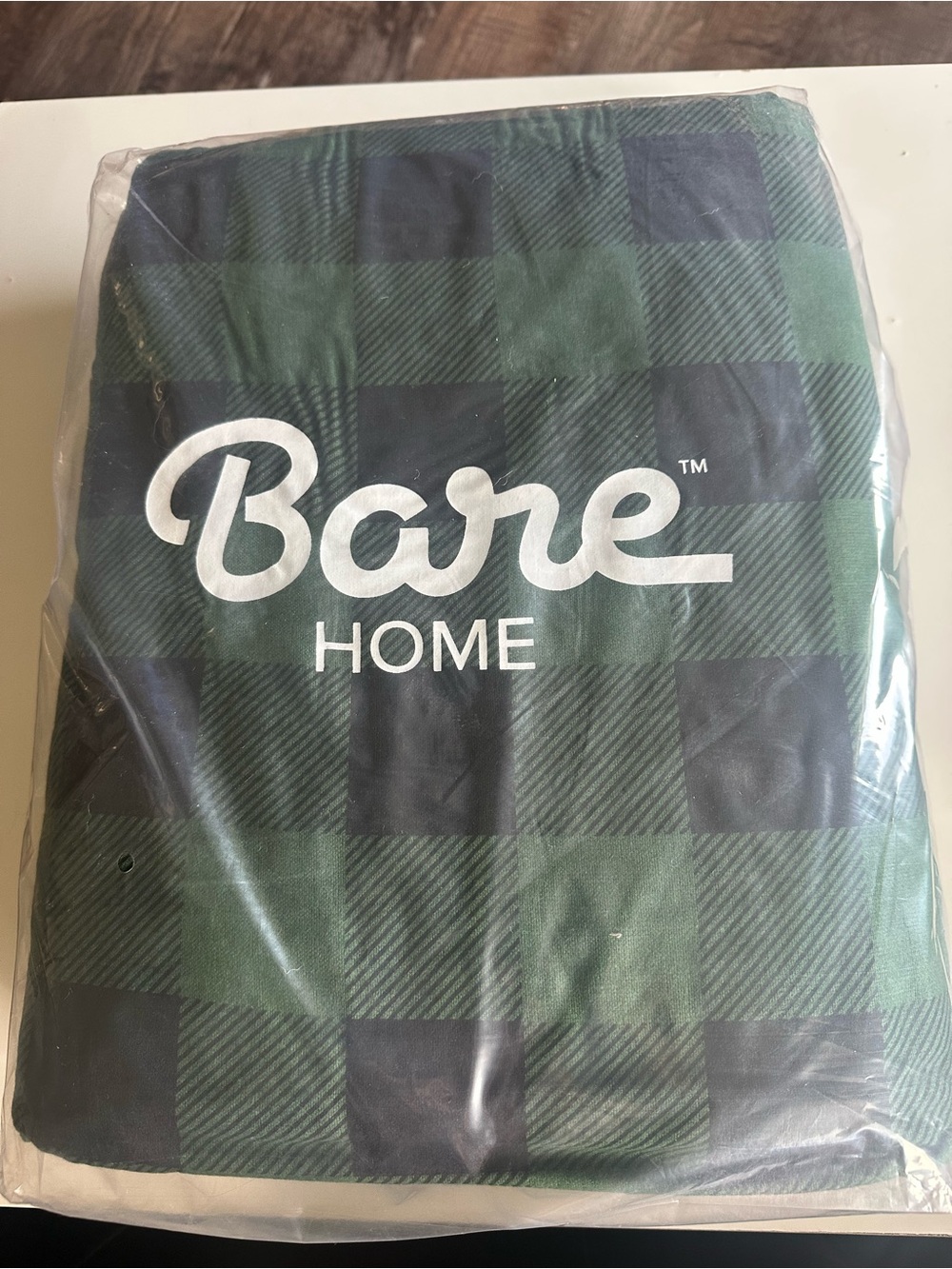 New Bare Home Queen Bedding Set Green and Black Buffalo Plaid - Picture 2 of 7